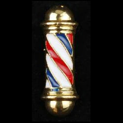 Barber Pole Cufflink Gold